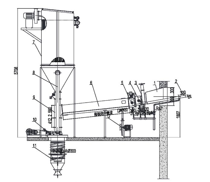SZ-Ⅱ/1库侧散装机示意图